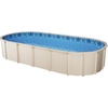 image:imageVEVOR 24ft Round Above Ground Pool Liner Unibead Pool Liners Standard Gauge 52inch Wall Height Designed for Steel Sided AboveGround Swimming PoolsOval