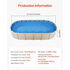 image:imageVEVOR 24ft Round Above Ground Pool Liner Unibead Pool Liners Standard Gauge 52inch Wall Height Designed for Steel Sided AboveGround Swimming PoolsOval
