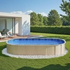 image:imageVEVOR 24ft Round Above Ground Pool Liner Unibead Pool Liners Standard Gauge 52inch Wall Height Designed for Steel Sided AboveGround Swimming PoolsOval