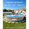 image:imageVEVOR 24ft Round Above Ground Pool Liner Unibead Pool Liners Standard Gauge 52inch Wall Height Designed for Steel Sided AboveGround Swimming PoolsRound