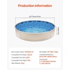 image:imageVEVOR 24ft Round Above Ground Pool Liner Unibead Pool Liners Standard Gauge 52inch Wall Height Designed for Steel Sided AboveGround Swimming PoolsRound