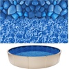 image:imageVEVOR 24ft Round Above Ground Pool Liner Unibead Pool Liners Standard Gauge 52inch Wall Height Designed for Steel Sided AboveGround Swimming PoolsRound