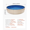 image:imageVEVOR 24ft Round Above Ground Pool Liner Unibead Pool Liners Standard Gauge 52inch Wall Height Designed for Steel Sided AboveGround Swimming PoolsRound