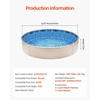 image:imageVEVOR 24ft Round Above Ground Pool Liner Unibead Pool Liners Standard Gauge 52inch Wall Height Designed for Steel Sided AboveGround Swimming PoolsRound