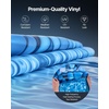 image:imageVEVOR 24ft Round Above Ground Pool Liner Unibead Pool Liners Standard Gauge 52inch Wall Height Designed for Steel Sided AboveGround Swimming PoolsRound