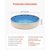 image:imageVEVOR 24ft Round Above Ground Pool Liner Unibead Pool Liners Standard Gauge 52inch Wall Height Designed for Steel Sided AboveGround Swimming PoolsRound