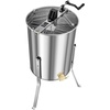 image:imageVEVOR 3 Frame Honey Extractor Stainless Steel Manual Beekeeping Extraction Honeycomb Drum Spinner with Transparent Lid Apiary Centrifuge Equipment with Height Adjustable Stand8 Frame Rack4 Deep Frames