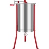 image:imageVEVOR 3 Frame Honey Extractor Stainless Steel Manual Beekeeping Extraction Honeycomb Drum Spinner with Transparent Lid Apiary Centrifuge Equipment with Height Adjustable Stand6 Frame