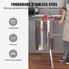 image:imageVEVOR 3 Frame Honey Extractor Stainless Steel Manual Beekeeping Extraction Honeycomb Drum Spinner with Transparent Lid Apiary Centrifuge Equipment with Height Adjustable Stand4 Frame Rack2 Deep Frames