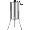 image:imageVEVOR 3 Frame Honey Extractor Stainless Steel Manual Beekeeping Extraction Honeycomb Drum Spinner with Transparent Lid Apiary Centrifuge Equipment with Height Adjustable Stand2 Frame