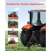 image:imageVEVOR 3 Point Hitch Receiver with 2 in Receiver 3pt Quick Hitch Attachment 3000 lbs Capacity Heavy Duty Tractor Tow Drawbar Adapter Compatible with Kubota Mahindra John Deere Massey FergusonWith Towing Ball