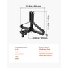 image:imageVEVOR 3 Point Hitch Receiver with 2 in Receiver 3pt Quick Hitch Attachment 3000 lbs Capacity Heavy Duty Tractor Tow Drawbar Adapter Compatible with Kubota Mahindra John Deere Massey FergusonWith Towing Ball