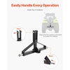 image:imageVEVOR 3 Point Hitch Receiver with 2 in Receiver 3pt Quick Hitch Attachment 3000 lbs Capacity Heavy Duty Tractor Tow Drawbar Adapter Compatible with Kubota Mahindra John Deere Massey FergusonNo Towing Ball