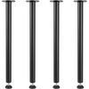 image:imageVEVOR 30 Inch Adjustable Desk Legs Reinforced Steel Office Table Furniture Set of 4 for DIY 1200 lbs Load Capacity Heavy Duty Quick Installation with Adjustable Foot Cup Black28 inchStraight