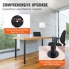 image:imageVEVOR 30 Inch Adjustable Desk Legs Reinforced Steel Office Table Furniture Set of 4 for DIY 1200 lbs Load Capacity Heavy Duty Quick Installation with Adjustable Foot Cup Black28 inchStraight
