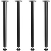 image:imageVEVOR 30 Inch Adjustable Desk Legs Reinforced Steel Office Table Furniture Set of 4 for DIY 1200 lbs Load Capacity Heavy Duty Quick Installation with Adjustable Foot Cup Black28 inchStraight