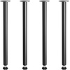 image:imageVEVOR 30 Inch Adjustable Desk Legs Reinforced Steel Office Table Furniture Set of 4 for DIY 1200 lbs Load Capacity Heavy Duty Quick Installation with Adjustable Foot Cup Black30 inchStraight