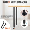 image:imageVEVOR 30 Inch Adjustable Desk Legs Reinforced Steel Office Table Furniture Set of 4 for DIY 1200 lbs Load Capacity Heavy Duty Quick Installation with Adjustable Foot Cup Black30 inchStraight