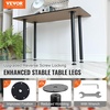 image:imageVEVOR 30 Inch Adjustable Desk Legs Reinforced Steel Office Table Furniture Set of 4 for DIY 1200 lbs Load Capacity Heavy Duty Quick Installation with Adjustable Foot Cup Black30 inchStraight