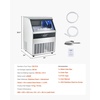 image:imageVEVOR 300lbs24H Commercial Ice Maker 126 Ice Cubes in 15 Minutes Freestanding Ice Maker Machine with 88lbs Large Storage Capacity for Bar Office Restaurant with LED Digital Display amp SelfCleaning