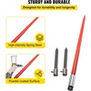 image:imageVEVOR 39 Hay Spear Bale Spears 1600lbs Loading Capacity Skid Steer Loader Tractor Bucket Attachment with 2pcs 175 Stabilizer Spears and 60 Chain Quick Attach Spike ForksHay Spear