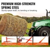 image:imageVEVOR 39 Hay Spear Bale Spears 1600lbs Loading Capacity Skid Steer Loader Tractor Bucket Attachment with 2pcs 175 Stabilizer Spears and 60 Chain Quick Attach Spike ForksThreepoint type