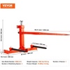 image:imageVEVOR 39 Hay Spear Bale Spears 1600lbs Loading Capacity Skid Steer Loader Tractor Bucket Attachment with 2pcs 175 Stabilizer Spears and 60 Chain Quick Attach Spike ForksThreepoint type