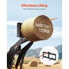 image:imageVEVOR 39 Hay Spear Bale Spears 1600lbs Loading Capacity Skid Steer Loader Tractor Bucket Attachment with 2pcs 175 Stabilizer Spears and 60 Chain Quick Attach Spike ForksSquare type