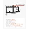 image:imageVEVOR 39 Hay Spear Bale Spears 1600lbs Loading Capacity Skid Steer Loader Tractor Bucket Attachment with 2pcs 175 Stabilizer Spears and 60 Chain Quick Attach Spike ForksSquare type