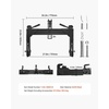 image:imageVEVOR 3Point Quick Hitch with 2 in Receiver 3000 Lbs Lift Capacity 3Pt Hitch with 5 Level Adjustable Bolt Adaptation to Category 1 amp 2 Tractor Heavy Duty 3 Point Attachments OrangeBlack