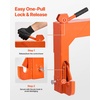 image:imageVEVOR 3Point Quick Hitch with 2 in Receiver 3000 Lbs Lift Capacity 3Pt Hitch with 5 Level Adjustable Bolt Adaptation to Category 1 amp 2 Tractor Heavy Duty 3 Point Attachments OrangeOrange