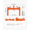 image:imageVEVOR 3Point Quick Hitch with 2 in Receiver 3000 Lbs Lift Capacity 3Pt Hitch with 5 Level Adjustable Bolt Adaptation to Category 1 amp 2 Tractor Heavy Duty 3 Point Attachments OrangeOrange