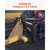 image:imageVEVOR 3Point Quick Hitch with 2 in Receiver 3000 Lbs Lift Capacity 3Pt Hitch with 5 Level Adjustable Bolt Adaptation to Category 1 amp 2 Tractor Heavy Duty 3 Point Attachments OrangeBlack