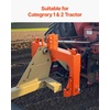 image:imageVEVOR 3Point Quick Hitch with 2 in Receiver 3000 Lbs Lift Capacity 3Pt Hitch with 5 Level Adjustable Bolt Adaptation to Category 1 amp 2 Tractor Heavy Duty 3 Point Attachments OrangeOrange