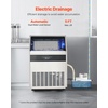 image:imageVEVOR 440lbs24H Commercial Ice Maker Machine with Drain Pump 110lbs Storage Capacity Ice Maker 160 Ice Cubes in 15 Minutes LED Digital Display Freestanding SelfCleaning for Bar Office Restaurant