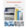 image:imageVEVOR 440lbs24H Commercial Ice Maker Machine with Drain Pump 110lbs Storage Capacity Ice Maker 160 Ice Cubes in 15 Minutes LED Digital Display Freestanding SelfCleaning for Bar Office Restaurant