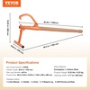 image:imageVEVOR 48 Timberjack Log Lifter Adjustable Heavy Duty Log Roller Cant Hook Log Jack with Rubber Grip amp Triangular Support Log Cant Hook Logging Tools for Rolling and Lifting Logs up to 25 DiaWood Handle 465