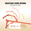 image:imageVEVOR 48 Timberjack Log Lifter Adjustable Heavy Duty Log Roller Cant Hook Log Jack with Rubber Grip amp Triangular Support Log Cant Hook Logging Tools for Rolling and Lifting Logs up to 25 DiaSteel Handle 48 for Up to 25 Logs
