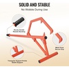 image:imageVEVOR 48 Timberjack Log Lifter Adjustable Heavy Duty Log Roller Cant Hook Log Jack with Rubber Grip amp Triangular Support Log Cant Hook Logging Tools for Rolling and Lifting Logs up to 25 DiaSteel Handle 48 for Up to 25 Logs