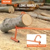 image:imageVEVOR 48 Timberjack Log Lifter Adjustable Heavy Duty Log Roller Cant Hook Log Jack with Rubber Grip amp Triangular Support Log Cant Hook Logging Tools for Rolling and Lifting Logs up to 25 DiaSteel Handle 48