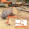 image:imageVEVOR 48 Timberjack Log Lifter Adjustable Heavy Duty Log Roller Cant Hook Log Jack with Rubber Grip amp Triangular Support Log Cant Hook Logging Tools for Rolling and Lifting Logs up to 25 DiaWood Handle 465