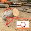 image:imageVEVOR 48 Timberjack Log Lifter Adjustable Heavy Duty Log Roller Cant Hook Log Jack with Rubber Grip amp Triangular Support Log Cant Hook Logging Tools for Rolling and Lifting Logs up to 25 DiaSteel Handle 48 for Up to 25 Logs