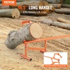 image:imageVEVOR 48 Timberjack Log Lifter Adjustable Heavy Duty Log Roller Cant Hook Log Jack with Rubber Grip amp Triangular Support Log Cant Hook Logging Tools for Rolling and Lifting Logs up to 25 DiaSteel Handle Dual Feet 48