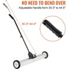 image:imageVEVOR 55Lbs Rolling Magnetic Sweeper with Wheels 36inch Large Magnet Pickup Lawn Sweeper with Telescoping Handle PushType Magnetic Pick Up Sweeper Easy Cleanup of Workshop Yard Garage36 inch