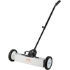 image:imageVEVOR 55Lbs Rolling Magnetic Sweeper with Wheels 36inch Large Magnet Pickup Lawn Sweeper with Telescoping Handle PushType Magnetic Pick Up Sweeper Easy Cleanup of Workshop Yard Garage18 Inch