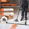 image:imageVEVOR 55Lbs Rolling Magnetic Sweeper with Wheels 36inch Large Magnet Pickup Lawn Sweeper with Telescoping Handle PushType Magnetic Pick Up Sweeper Easy Cleanup of Workshop Yard Garage36InchSet