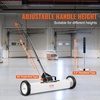 image:imageVEVOR 55Lbs Rolling Magnetic Sweeper with Wheels 36inch Large Magnet Pickup Lawn Sweeper with Telescoping Handle PushType Magnetic Pick Up Sweeper Easy Cleanup of Workshop Yard Garage24InchSet