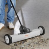 image:imageVEVOR 55Lbs Rolling Magnetic Sweeper with Wheels 36inch Large Magnet Pickup Lawn Sweeper with Telescoping Handle PushType Magnetic Pick Up Sweeper Easy Cleanup of Workshop Yard Garage24 inch