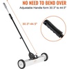 image:imageVEVOR 55Lbs Rolling Magnetic Sweeper with Wheels 36inch Large Magnet Pickup Lawn Sweeper with Telescoping Handle PushType Magnetic Pick Up Sweeper Easy Cleanup of Workshop Yard Garage24 inch