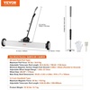 image:imageVEVOR 55Lbs Rolling Magnetic Sweeper with Wheels 36inch Large Magnet Pickup Lawn Sweeper with Telescoping Handle PushType Magnetic Pick Up Sweeper Easy Cleanup of Workshop Yard Garage36InchSet
